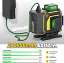 Thumbnail 3 de Laser Level 4D 16 Lines with 4800mAh Battery 📷