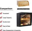 Thumbnail 5 de Leader Accessories Corner Bamboo Bread Bin 12.6" 📦