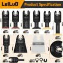 Thumbnail 2 de LEILUO 155-piece Oscillating Multi-Tool Kit 🛠️