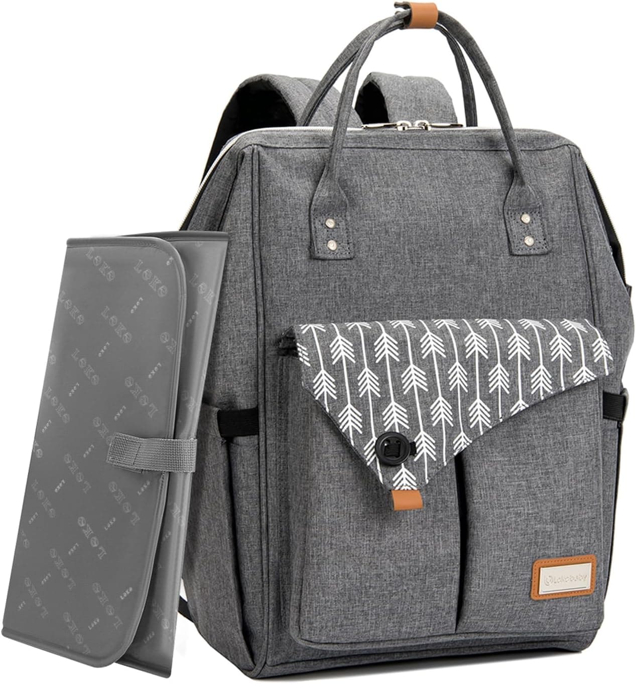 Lekebaby Nappy Changing Bag Backpack with Mat 🎒