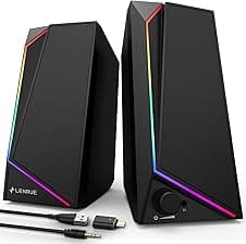 LENRUE PC Speakers USB-powered stereo speakers 🎧