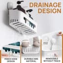 Thumbnail 5 de LEVERLOC Shower Caddy Suction Shelf 10kg 🛁