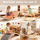 Thumbnail 5 de LGMCF Wooden Wobble Balance Board 80x30CM 🧭