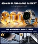 Thumbnail 5 de LIGE Smart Watch for Men IP68, Heart Monitor ⌚