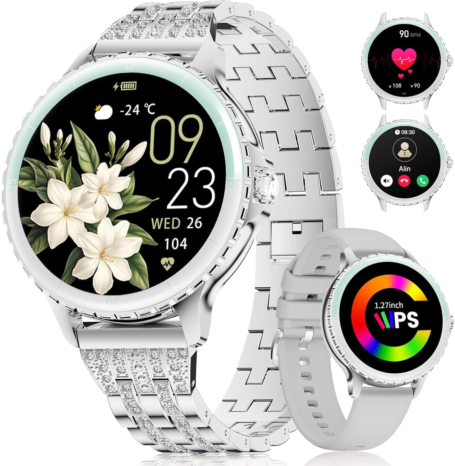 LIGE Smart Watch Women Phone Call 1.27" HD Round ❤? Wait.