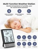 Thumbnail 1 de LIORQUE Weather Station with Outdoor Sensor 🌡️