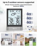 Thumbnail 3 de LIORQUE Weather Station with Outdoor Sensor 🌡️