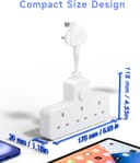 Thumbnail 5 de LIPWEL Plug Extension Socket 3‑way 13A Power Strip 🔌