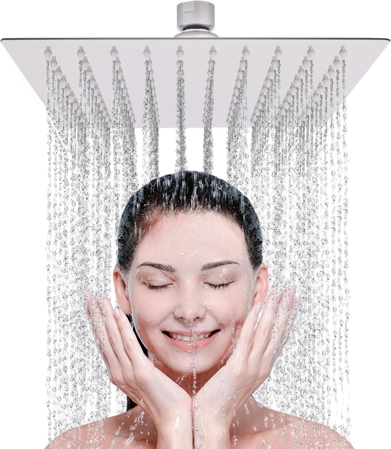 LIVOREST Square Rainfall Shower Head 10 inch 🚿