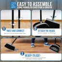 Thumbnail 5 de Long Handled Dustpan and Brush Set — Tall 1.0m 🧹