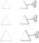 Thumbnail 3 de Loutade Silver Disc Stud Earrings 3 Pairs ⌛🎯