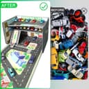 Thumbnail 5 de LPQKCcY Toy Car Storage 3-in-1 play mat for 20 cars 🚗