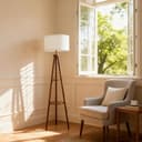 Thumbnail 3 de LuminexDesigns Tripod Floor Lamp with Linen Lampshade, 2-Tier Storage Shelf Standing Lamp with Foot Switch, Smart Bulb Compatible, Floor Standing Lamp for Living Room and Bedroom（ Bulb Not Included）
LuminexDesigns Tripod Floor Lamp with Linen La…
