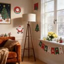 Thumbnail 4 de LuminexDesigns Tripod Floor Lamp with Linen Lampshade, 2-Tier Storage Shelf Standing Lamp with Foot Switch, Smart Bulb Compatible, Floor Standing Lamp for Living Room and Bedroom（ Bulb Not Included）
LuminexDesigns Tripod Floor Lamp with Linen La…