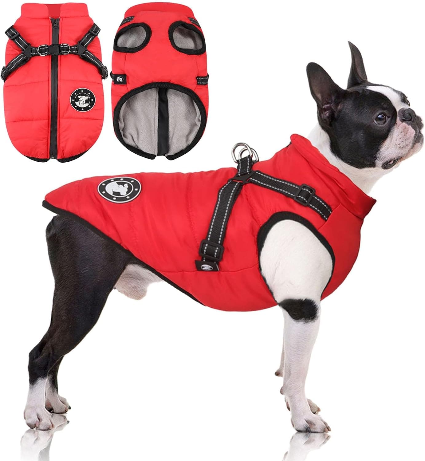 LUOWAN Dog Coat Waterproof with Harness 🐶