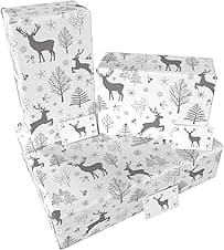 Luxury ECO Xmas Gift Wrap 3 sheets — recycled wrapping paper 🎁