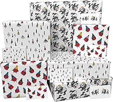 Luxury ECO Xmas Gift Wrap 6 sheets wrapping paper 🎁