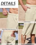 Thumbnail 4 de LVCBL Men's Linen Casual Shorts with Pockets 🎽