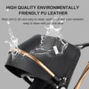 Thumbnail 2 de Magic ZC PU Leather 3 in 1 Pushchair Pram Travel System 906 Brown-1 🚼