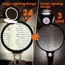 Thumbnail 3 de Magnifying Glass with Light 24LED, handheld 🔍