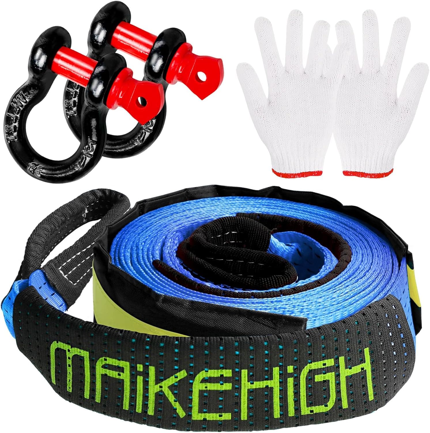MAIKEHIGH 10 Ton Tow Rope 5 m with Shackles 🧰