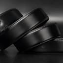 Thumbnail 3 de maikun Black Leather Belt for Men 🎽