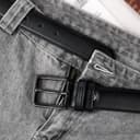 Thumbnail 4 de maikun Black Leather Belt for Men 🎽