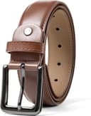 Thumbnail 6 de maikun Black Leather Belt for Men 🎽