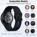 Thumbnail 3 de Mastten Galaxy Watch strap 40mm Black ⌚