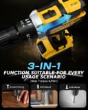 Thumbnail 4 de Maxesla 21V 25+3 Torque Combi Drill kit 🔧