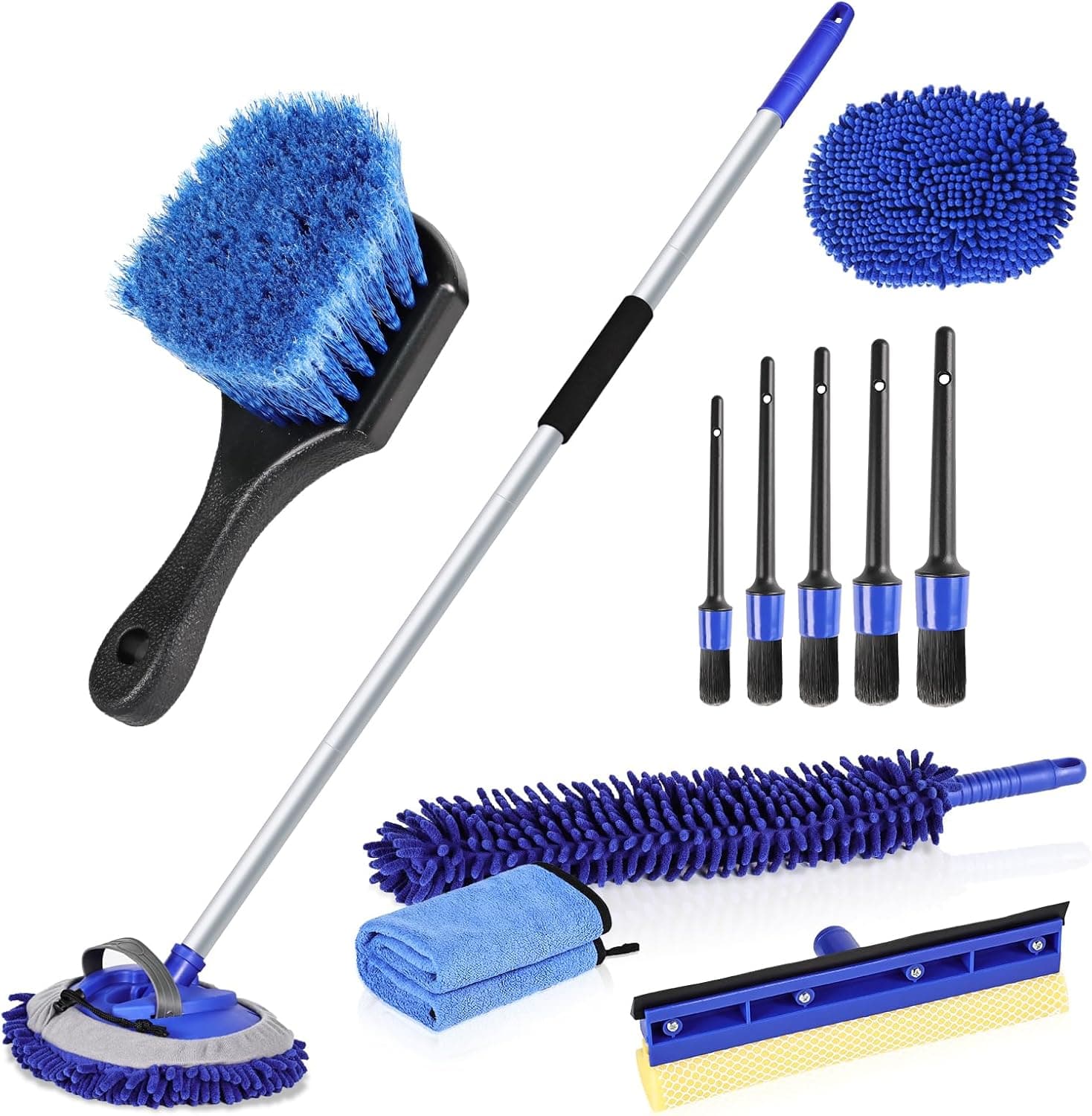 MAXVINI 63" Car Wash Brush 10-piece kit 🧽