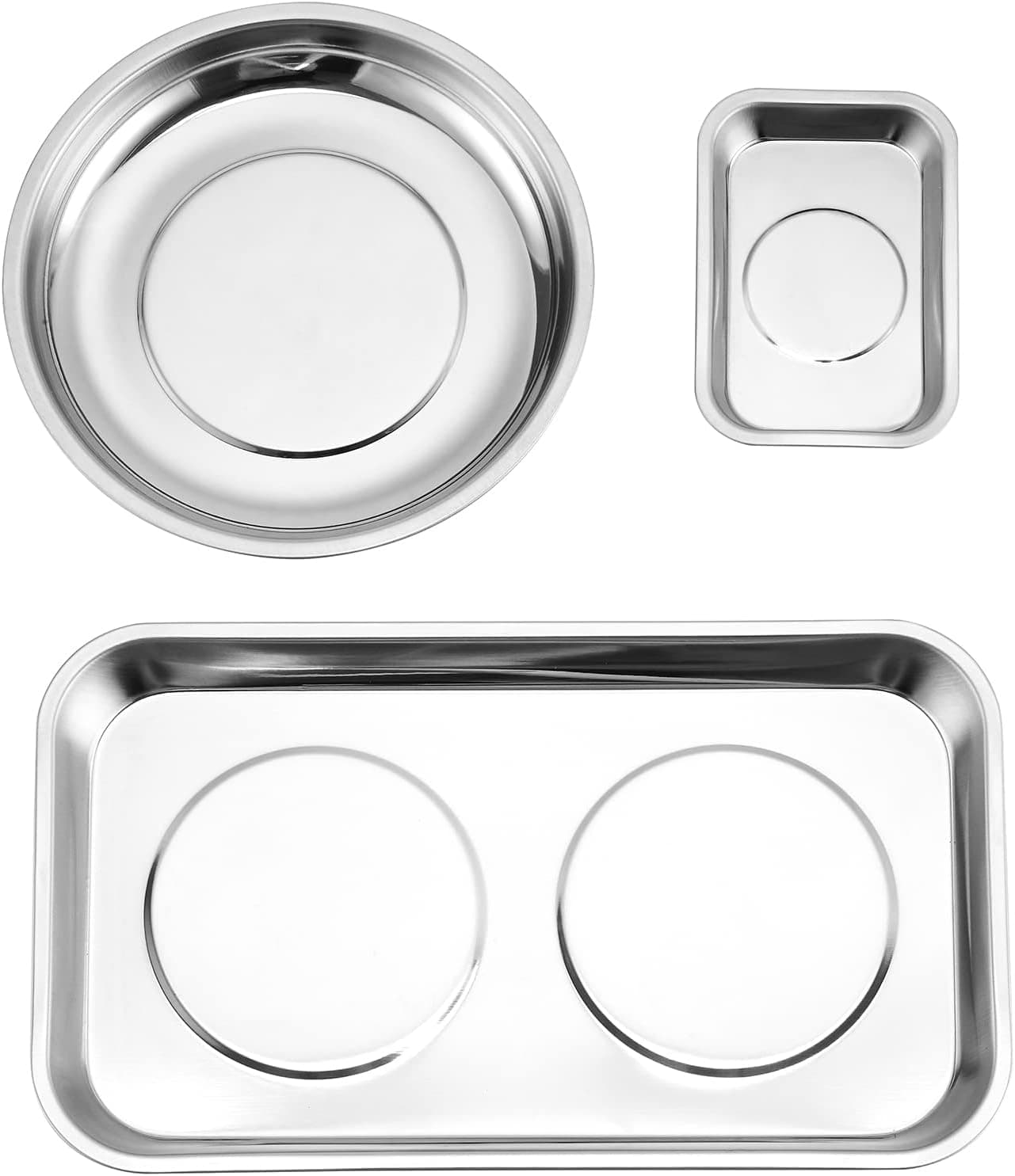 Mayouko 3PCS magnetic parts tray set — stainless steel 🧰
