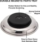 Thumbnail 4 de Mayouko 3PCS magnetic parts tray set — stainless steel 🧰