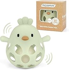 MCGMITT Silicone Chicken Teether with Rattle 🧸