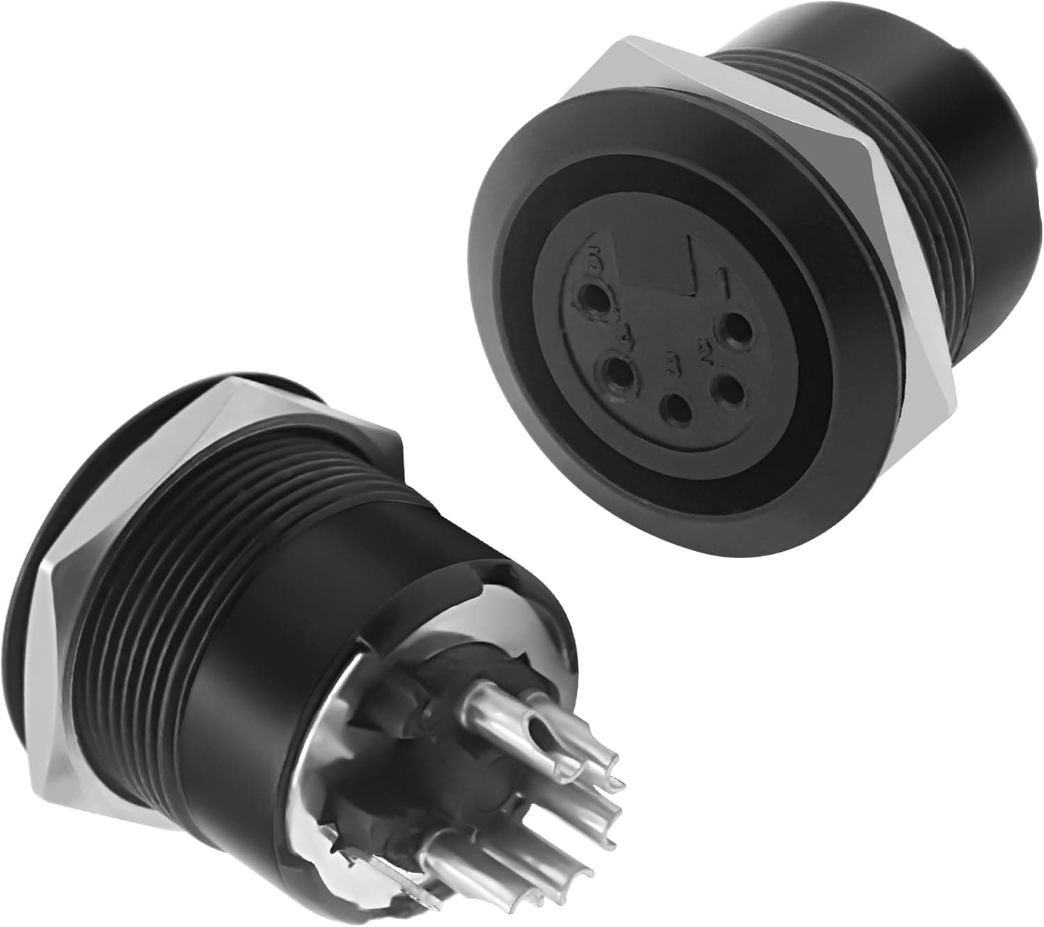 MEIRIYFA 5‑Pin XLR Threaded Solder Connector 🎧