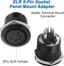 Thumbnail 1 de MEIRIYFA 5‑Pin XLR Threaded Solder Connector 🎧