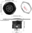 Thumbnail 6 de MEIRIYFA 5‑Pin XLR Threaded Solder Connector 🎧