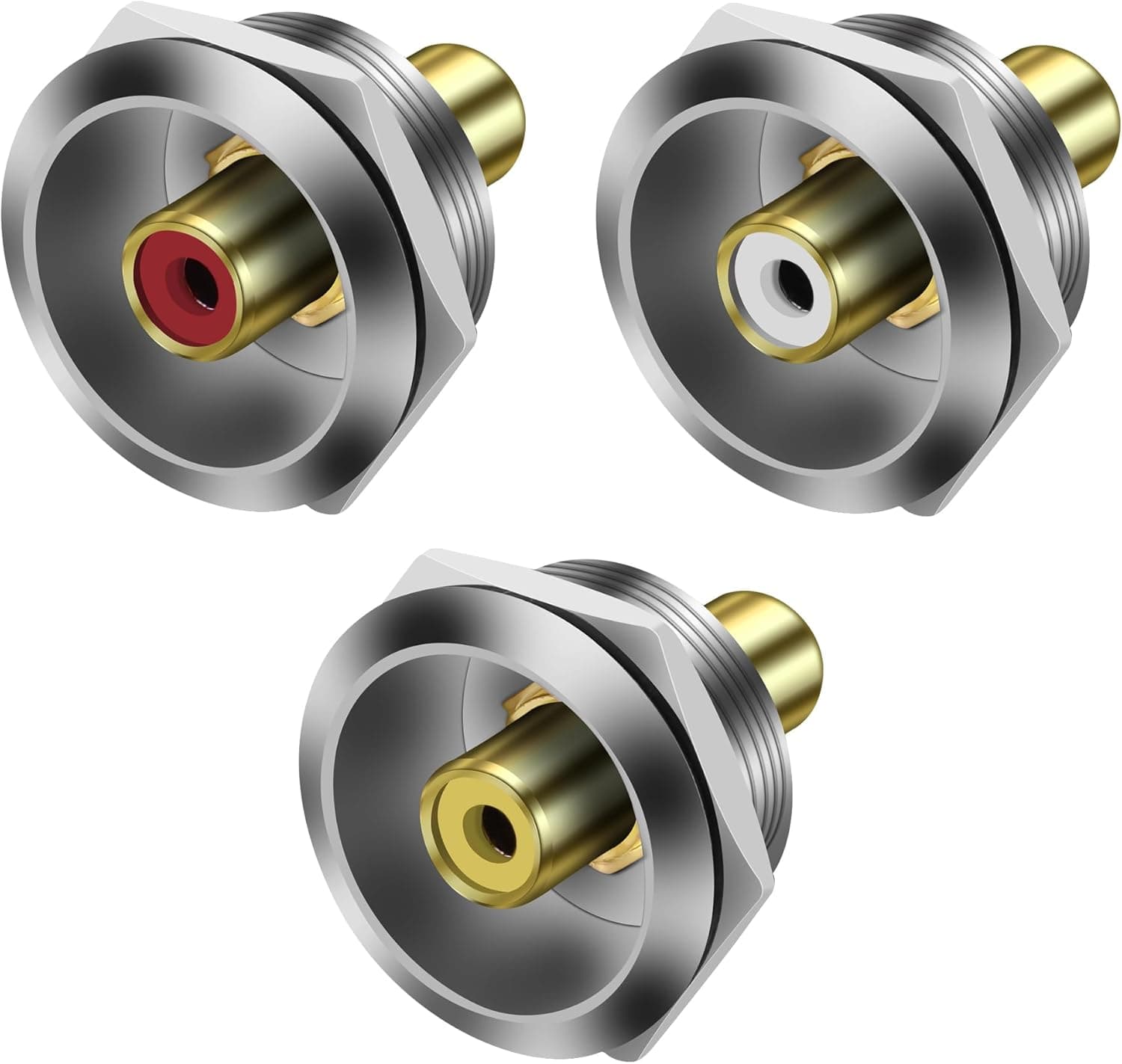 MEIRIYFA RCA Panel Mount Coupler 3pcs 🎧