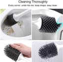 Thumbnail 5 de MEKEET Silicone Toilet Brush with Holder 🚽