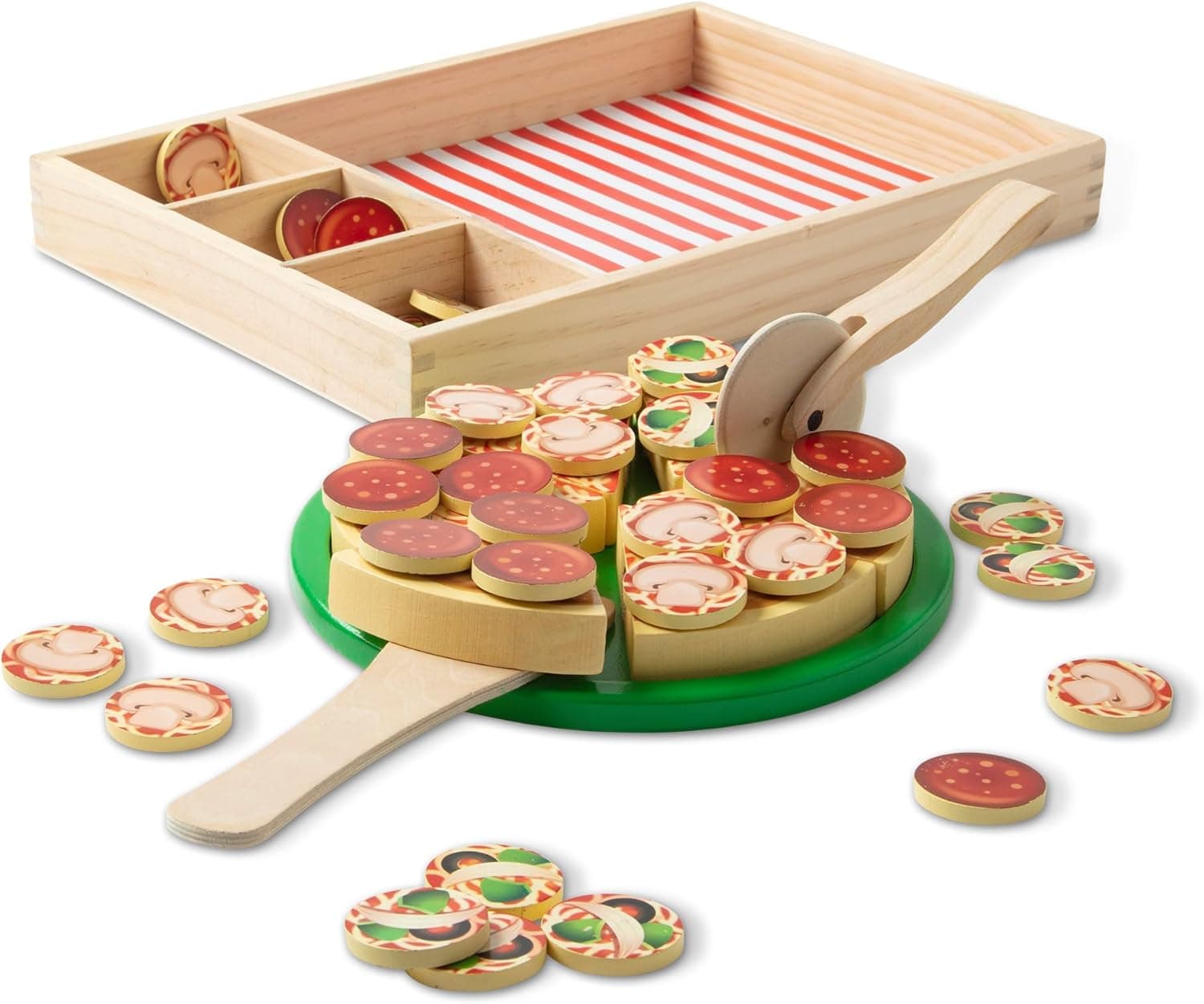 Melissa & Doug Wooden Pizza playset for kids 🍽️