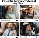 Thumbnail 4 de Memory Foam 360 Neck Travel Pillow with Mask 🎒