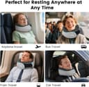 Thumbnail 4 de Memory Foam 360° Neck Travel Pillow for Adults 🎒