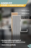 Thumbnail 2 de Menz Over Door Hanger set of 10, 4.6 cm 🚪