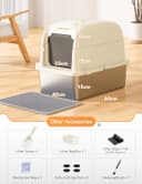 Thumbnail 6 de MeoWant XXL cat litter box with high sides 🐾