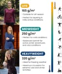 Thumbnail 2 de Merino.tech Merino Wool Base Layer Set – Womens lightweight base layer 🧦