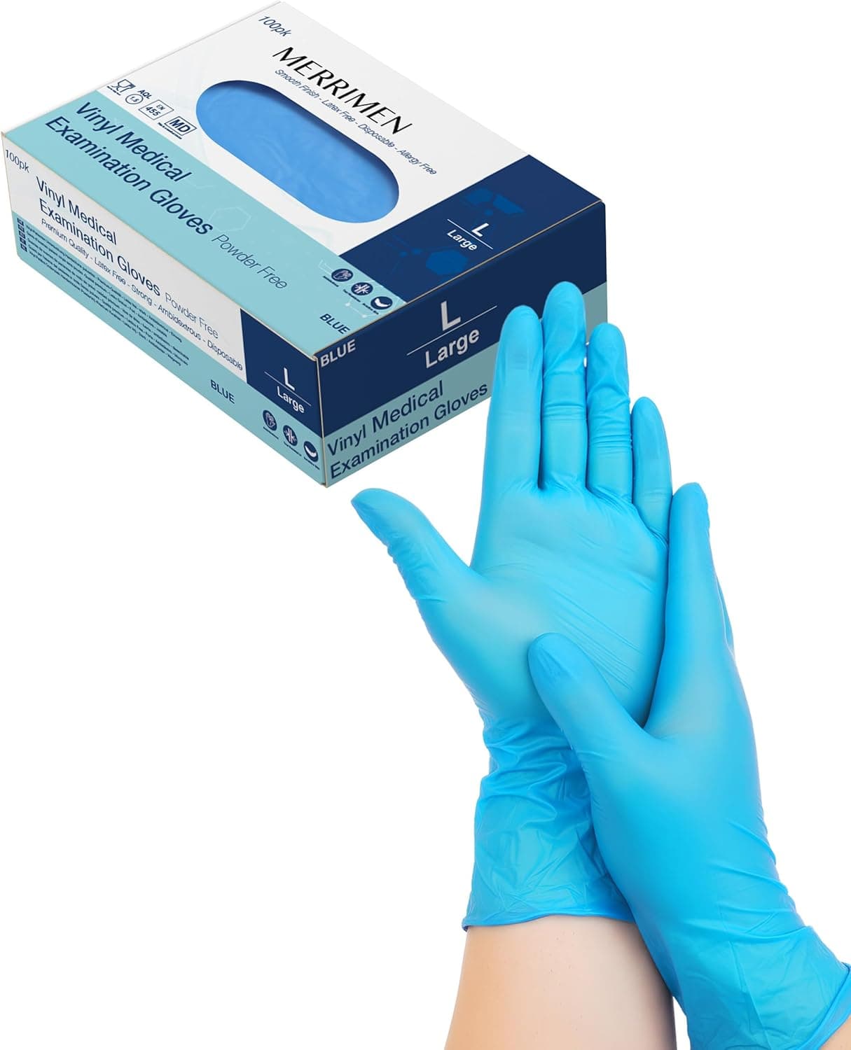 Merrimen Vinyl Disposable Gloves 100 pack 🧤