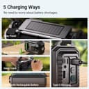 Thumbnail 2 de Mesqool 12000mAh wind-up emergency radio 🔊