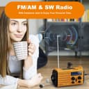 Thumbnail 5 de Mesqool Wind Up Radio 5000 mAh portable radio 📻