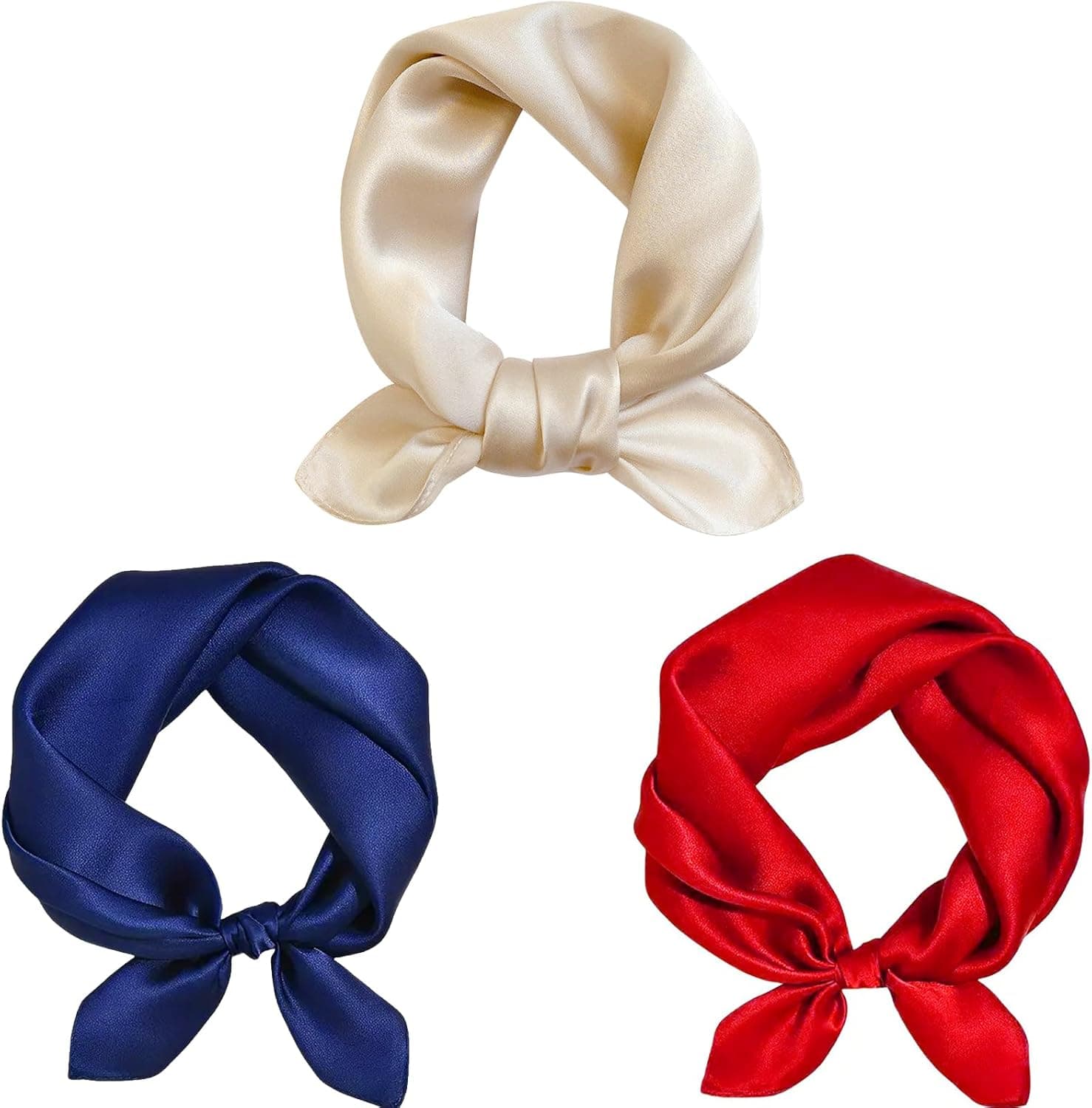 MESU Silk Feeling Scarf Square satin scarf 🧣