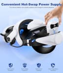 Thumbnail 6 de Meta Quest Enhanced Digital Power Head Strap 7500mAh ⌚